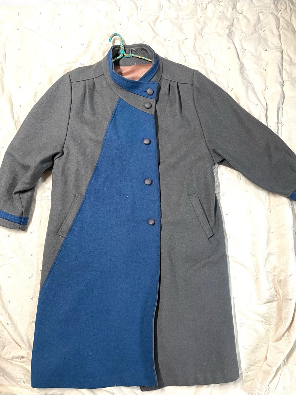 80s Penningtons wool grey coat